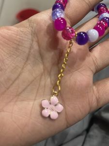 Colorful Beaded Charm Bracelet