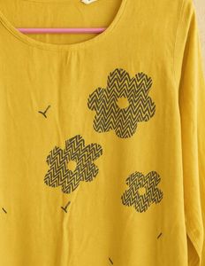 Max Mustard Embroidery Kurta