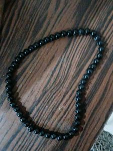 Black Beaded Necklace
