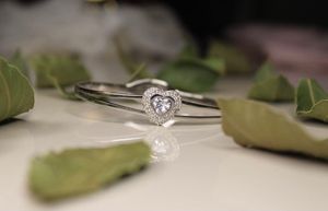 Heart Bangle Bracelet