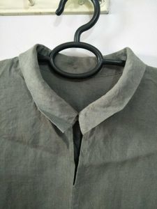 Grey Linen Tops
