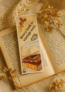 Vintage Book Bookmark