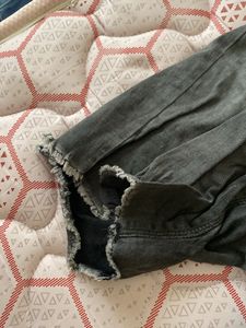 Gray Denim Shorts