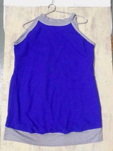 1 Sleeve Open Blue Top