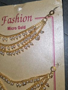 Bahubali Brass Copper Ear Chains