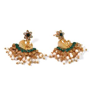 Beautiful Peacock Design American Diamond Earings