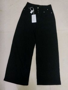 Savana Wide Leg Jeans Black