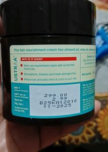 Ustraa Hair Nourishment Cream