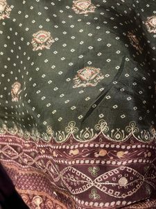 Green Floral Print Kurta Set