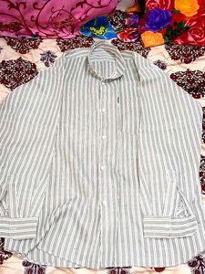 Striped Button-Down Shirt