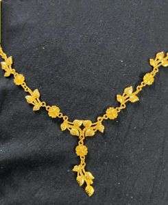 Golden Necklace And Earrings Combo Pack