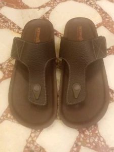 Aerowalk Brown Leather Sandals