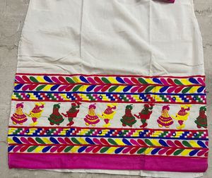 Embroidered Indian Dress Fabric