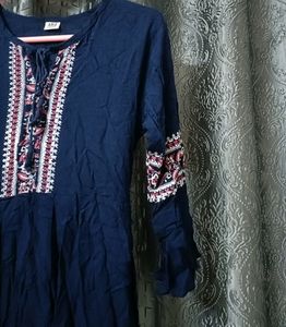 Beautiful Blue Flared Dress