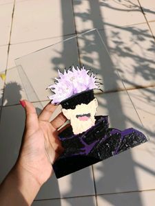 Gojo Satoru Glass Painting Hand Painted