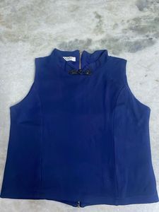 Nevy Blue Sleeveless Top