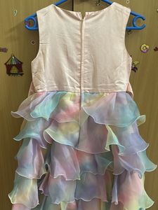 Rainbow Tulle Party Dress