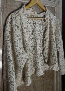 🤍🦢Vintage Lace Bolero shrug