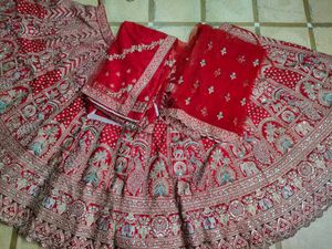 Red Bridal Lehenga Choli