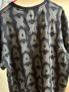 Armani Exchange Black Patterned T-Shirt - L