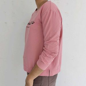 Pink Graphic Long Sleeve Tee