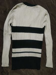 Striped Long Sleeve Top/Cardigan