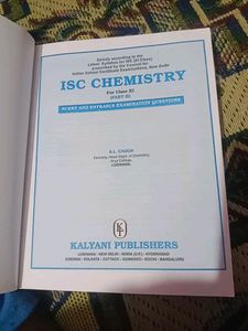 Isc Chemistry CLASS 11th Part 2nd