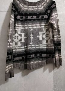 Branded  Broad Neck Sweater