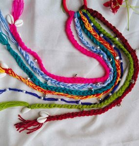 Colorful Braided Hair Tie