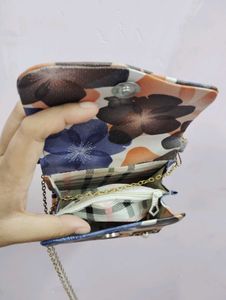 Floral Mini Top Handle Bag