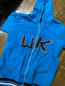 Blue Colour Hoodie