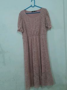 Pink Net Dress