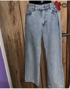 Light Wash Wide Leg Jeans