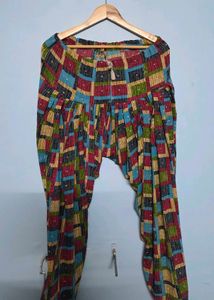 green kurta sakwar suit with dupatta