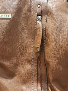 Caprese Class Brown Faux Leather Tote Bag