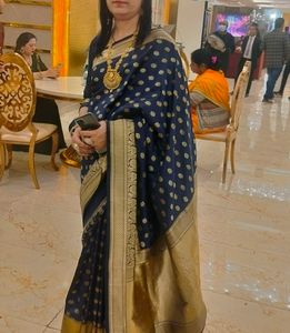 Blue Silk Saree❣️