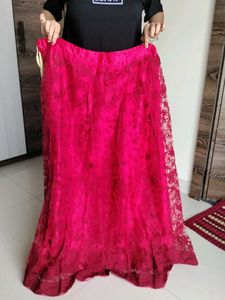 Pink Stitched Lehanga