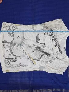 White Graphic Print T-Shirt