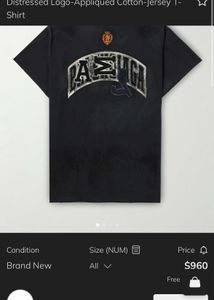 Balenciaga imported torn style t shirt