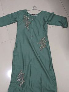 Light Olive Green Coloured Kurti .