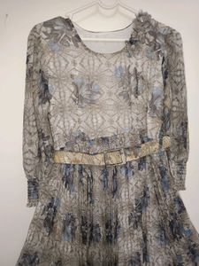 Elegant Floral Print Maxi Dress