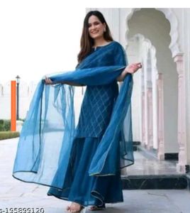 Kurty Set Eith Sarara And Duppata
