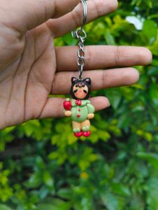 Handmade Clay Girl Keychains