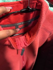Coral Fleece Zip-Up Jacket