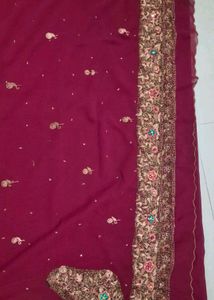 Embroidered Dress saree