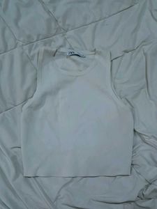 Zara White Tank Top