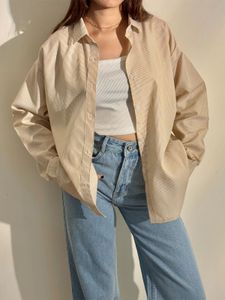 Pintresty Beige Formal UNIQLO Shirt