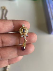 Purple Coloured Jwellery Set