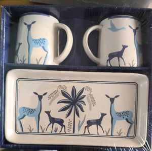 Morning Set Of 3 Ceramic Items