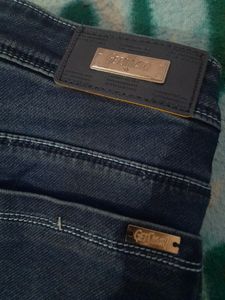 Navy Blue High Waist Bootcut Jeans